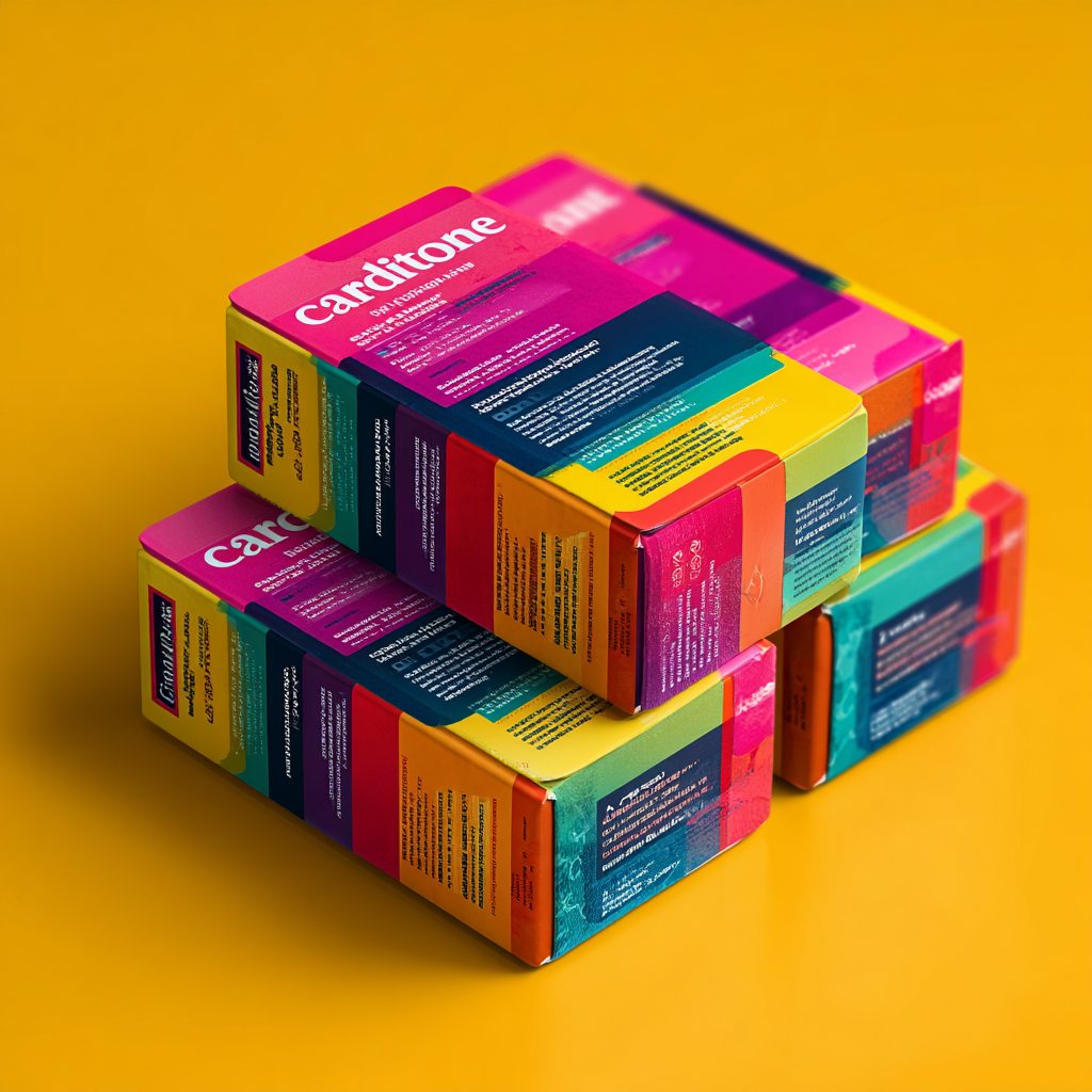 product package on neutral background